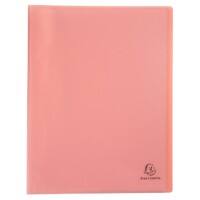 Livre de présentation Exacompta Chromaline Pastel A4 40 pochettes Corail 10 unités