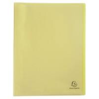 Livre de présentation Exacompta Chromaline Pastel A4 40 pochettes Jaune 10 unités