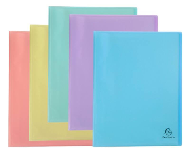 Livre de présentation Exacompta Chromaline Pastel A4 60 pochettes Assortiment 8 unités