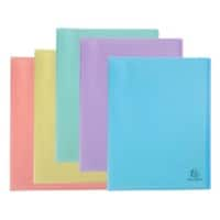 Exacompta Chromaline Pastel Showalbum 60 insteektassen A4 Kleurenassortiment Pak van 8