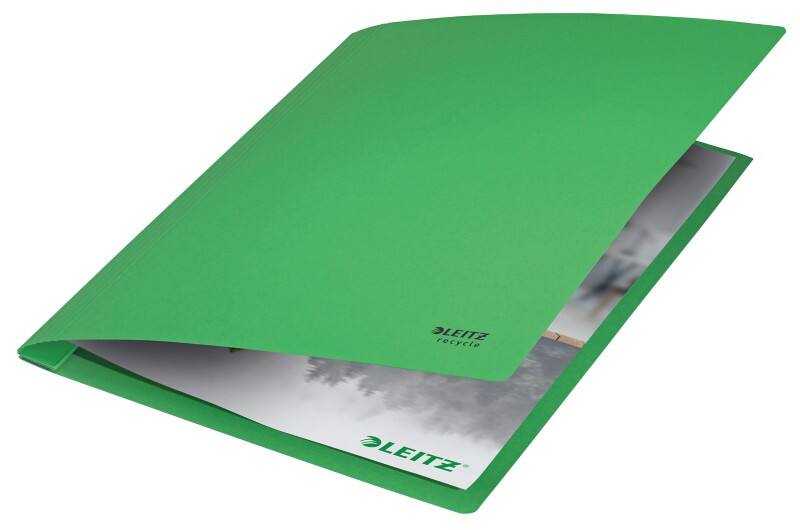 Leitz Recycle Documentmap met hechtstrip 3904 A4 Co2 gecompenseerd Groen 100% gerecycled Karton