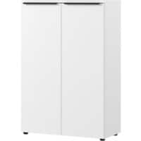 Armoire de classement GERMANIA GW-Mailand Aggloméré 2 étagères 810 x 400 x 1200 mm Blanc