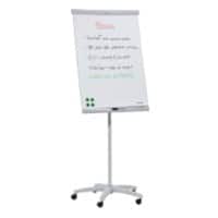 Chevalet de conférence Franken U-Act!Line Mobile Magnétique FC91 70 x 100 cm Avec 5 roulettes et auget Gris clair