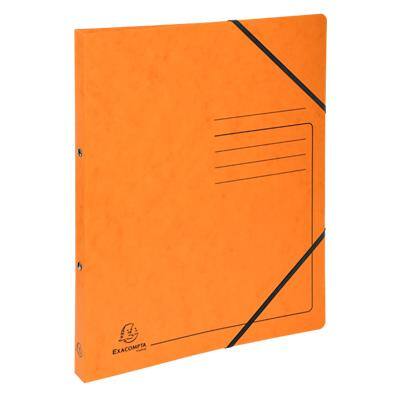 Classeur à anneaux Exacompta Genuine Premium Pressboard 15 mm Carton pressé marbré A4 2 anneaux Orange 542554E 10 unités