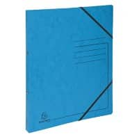 Classeur à anneaux Exacompta Genuine Premium Pressboard 15 mm Carton pressé marbré A4 2 anneaux Turquoise 542562E 10 unités