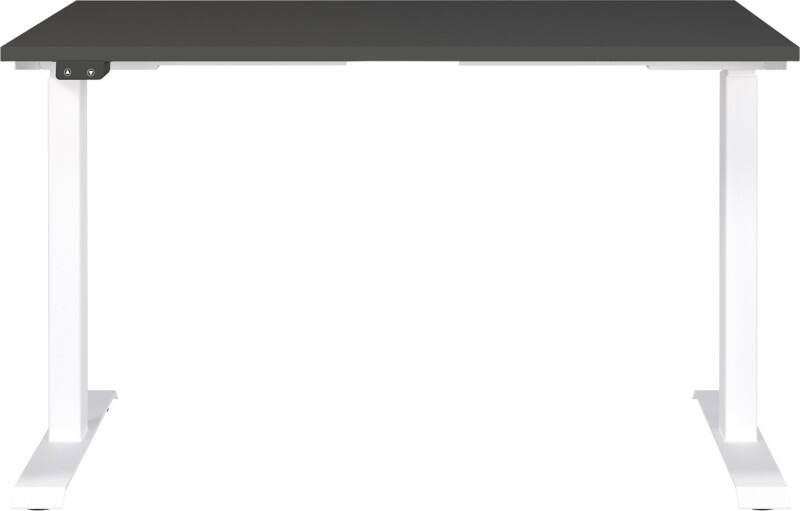 Bureau GERMANIA GW-Mailand Hauteur ajustable Brun Chêne C-Pied 1400 (L) x 800 (P) x 910 (H) mm Aggloméré, Métal