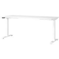 Bureau assis-debout GERMANIA GW-Mailand Hauteur ajustable T-Pied 1800 (L) x 800 (P) x 1200 (H) mm Aggloméré, Métal