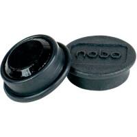 Aimants pour tableau blanc Nobo 1915284 13 mm Rond Noir 10 unités