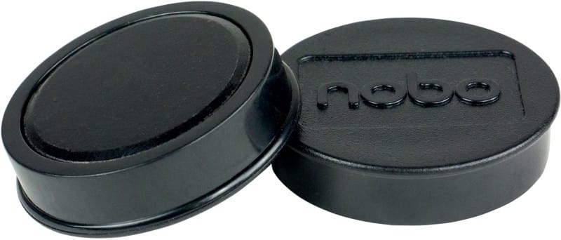 Aimants pour tableau blanc Nobo 1915305 38 mm Rond Noir 10 unités