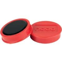 Nobo Whiteboard-magneten Rood 1.5 kg draagkracht 38 mm 10 Stuks