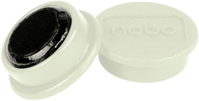 Aimants pour tableau blanc Nobo 1915294 24 mm Rond Blanc 10 unités