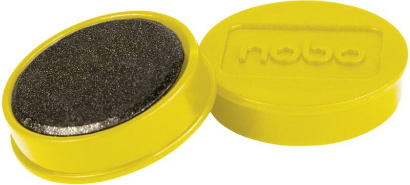 Aimants pour tableau blanc Nobo 1915302 32 mm Rond Jaune 10 unités