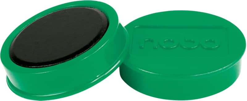 Nobo Whiteboard-magneten Groen 2.5 kg draagkracht 38 mm 10 Stuks