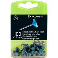 Exacompta Landkaartpunaises 5 mm Lichtblauw Pak van 100