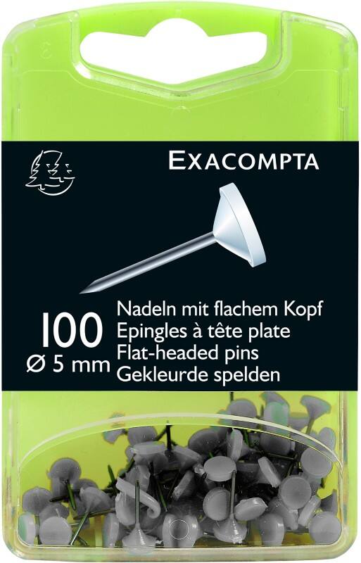 Exacompta Landkaartpunaises 5 mm Wit Pak van 100