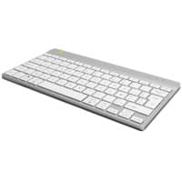 Clavier R-Go Tools Avec fil / Sans fil AZERTY Bluetooth Blanc RGOCOBEWLWH