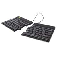 Clavier R-Go Tools Avec fil / Sans fil AZERTY Bluetooth Noir RGOSBBEWLBL