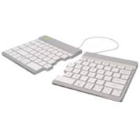 R-Go Tools Toetsenbord Bedraad / Draadloos QWERTY (US) Met Bluetooth Wit