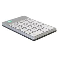 Clavier R-Go Tools Avec fil / Sans fil Numérique Bluetooth Blanc RGOCONMWLWH