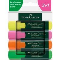 Surligneur Faber-Castell 5 mm TL48 254844 Assortiment Rechargeable 4 unités