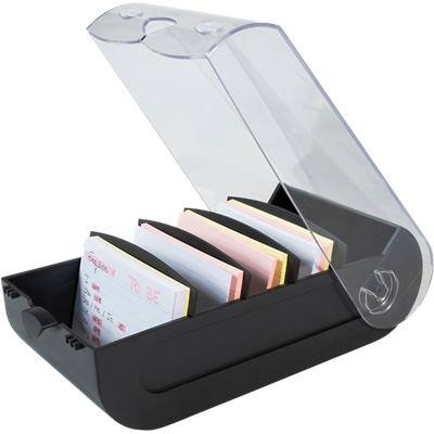 Boîte à fiches Exacompta Office A8 Plastique 650 Cartes Noir 8 unités
