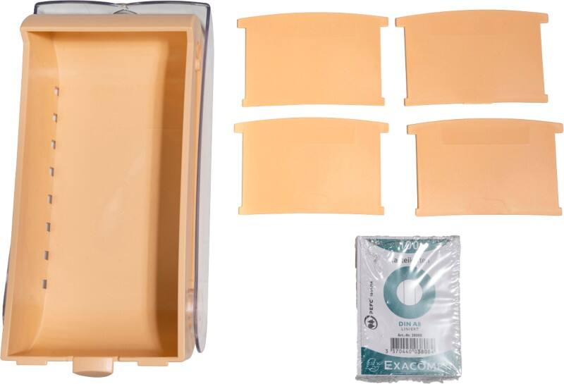 Boîte à fiches Exacompta Aquarel A7 Plastique 900 Cartes Corail 8 unités