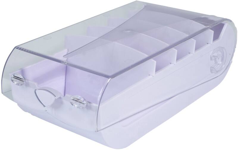 Exacompta Aquarel Kaartenbak A7 Kunststof 900 kaarten Mauve Pak van 8