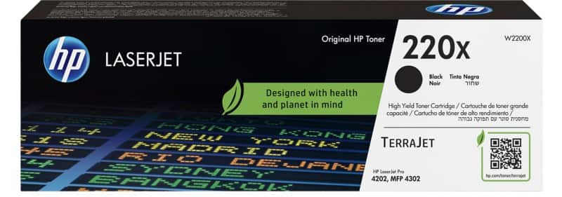 HP 220X Origineel Tonercartridge W2200X Zwart