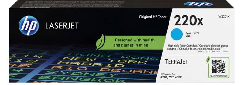 Toner HP 220X D’origine W2201X Cyan