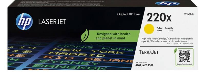Toner HP 220X D’origine W2202X Jaune