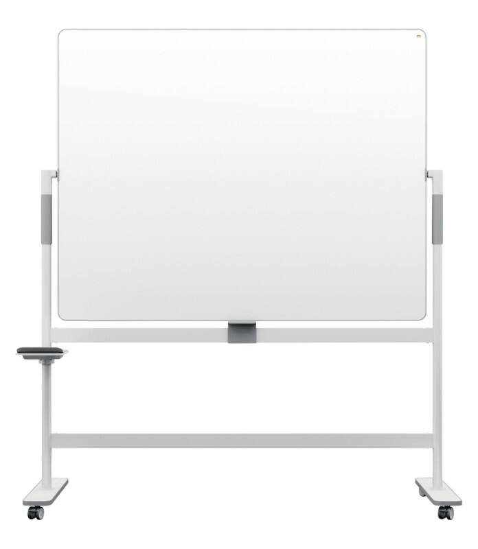 Tableau blanc mobile Nobo Move & Meet Autoportant Magnétique Double face 150 (L) x 120 (H) cm