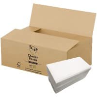 The Cheeky Panda V Fold Flushable Handdoeken 2-laags VHANDTW20 20 Stuks à 160 Vellen