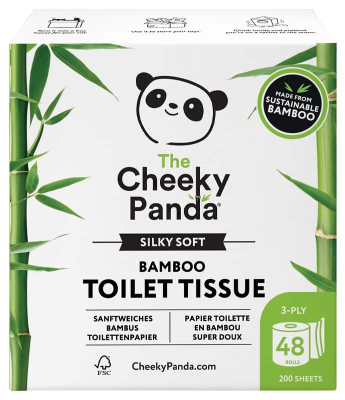 The Cheeky Panda Toiletpapier 3-laags PFTOILT48 48 Rollen à 200 Vellen