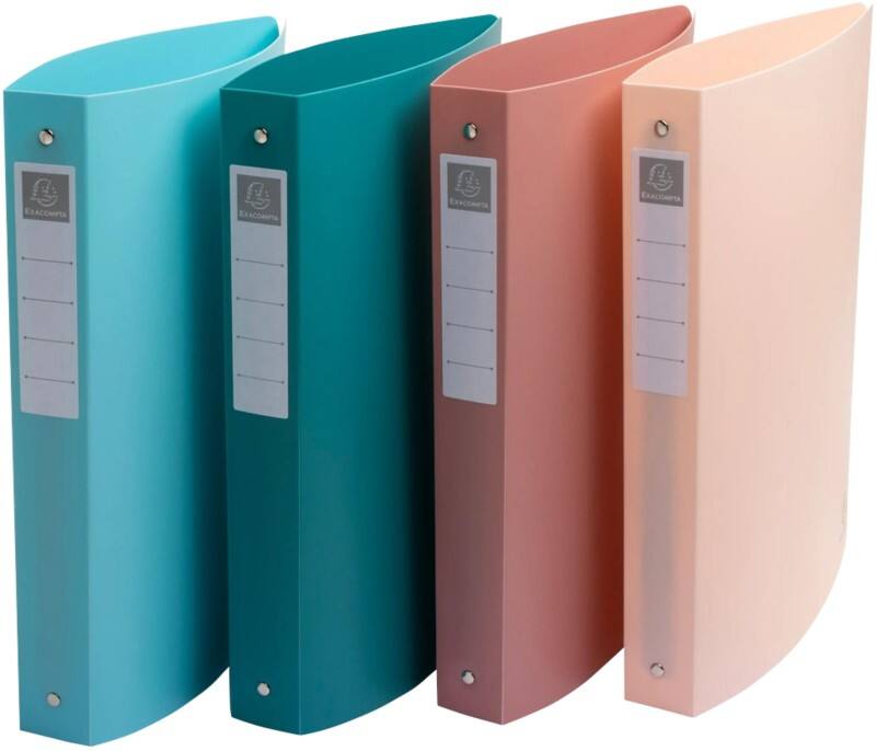 Classeur à anneaux Exacompta Skandi 30 mm PP (Polypropylène) A4 Maxi 4 Anneaux Assortiment 51470E 4 Unités