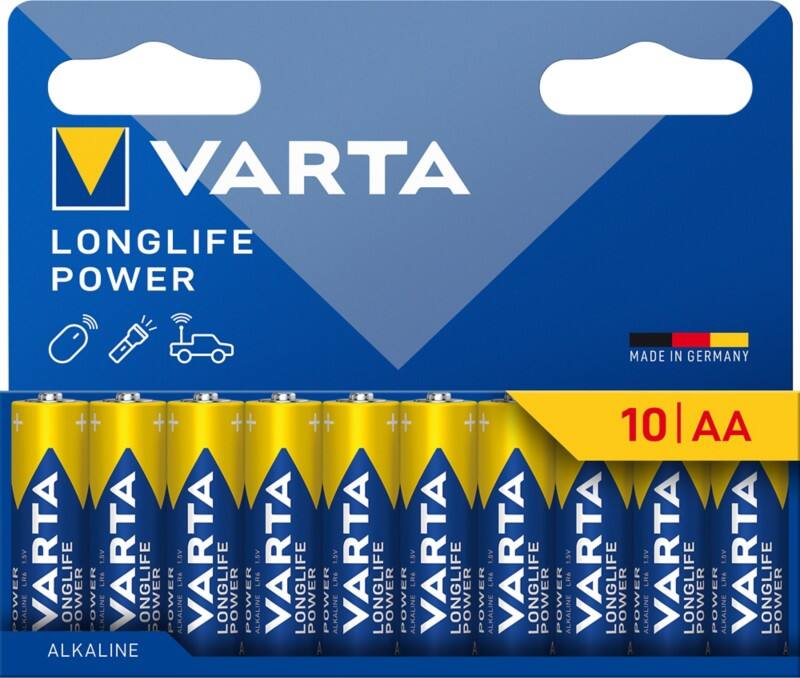 Piles VARTA High Energy LONGLIFE Power 10 unités