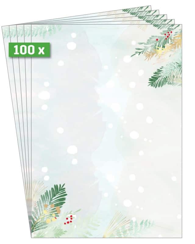 Lettre à en-tête Sigel Christmas A4 Multicolore 90 g/m² 100 Unités