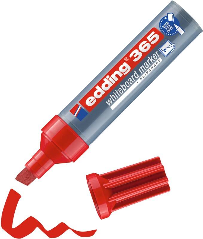 edding E-365 Whiteboard-marker Rood Beitelpunt - 7 mm