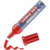 Marqueur pour tableau blanc edding E-365 Rouge Pointe biseautée 2 - 7 mm