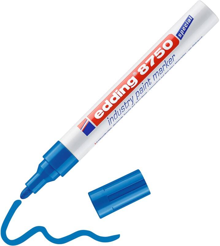 Marqueur peinture edding E-8750 Permanent Bleu Ogive - 4 mm