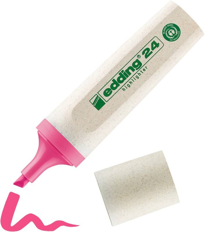 Surligneur edding E-24 E-24 Rose Biseauté - 5 mm