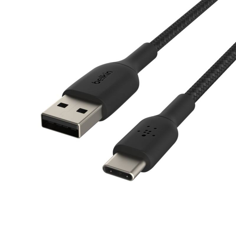 Câble de charge Belkin USB-A Mâle USB-C Mâle 3 m Noir