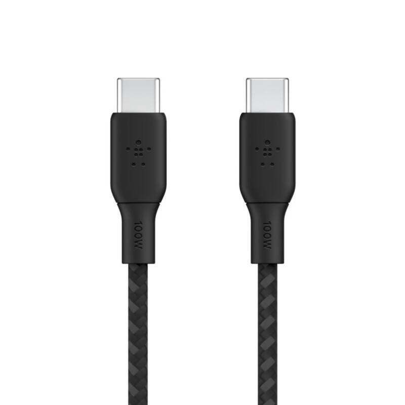 Câble de charge Belkin USB-C Mâle USB-C Mâle 2 m Noir