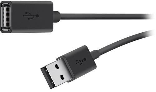 Câble USB Belkin USB-A Mâle USB-A Femelle 3 m Noir