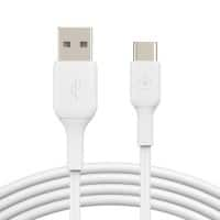 Câble USB Belkin USB-A Mâle USB-C Mâle 1 m Blanc