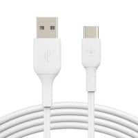 Câble USB Belkin BOOST CHARGE USB-A Mâle USB-C Mâle 1 m Blanc