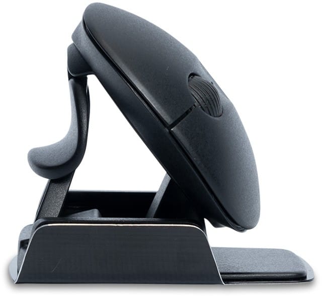 Souris ergonomique R-Go Tools Twister RGOTWBMWLBL Avec fil / Sans fil Avec Bluetooth Noir Adapté pour les gauchers