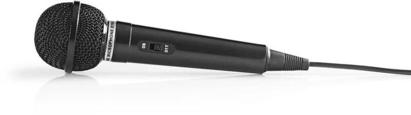 Microphone Nedis MPWD01BK Avec fil 5 m Noir
