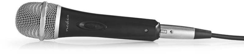 Microphone Nedis MPWD50BK Avec fil 5 m Gris, noir