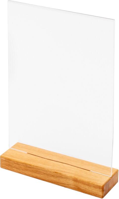 Porte-visuel SHOWDOWN A4 En forme de T 21 (l) x 6 (p) x 32,5 (h) cm Brun