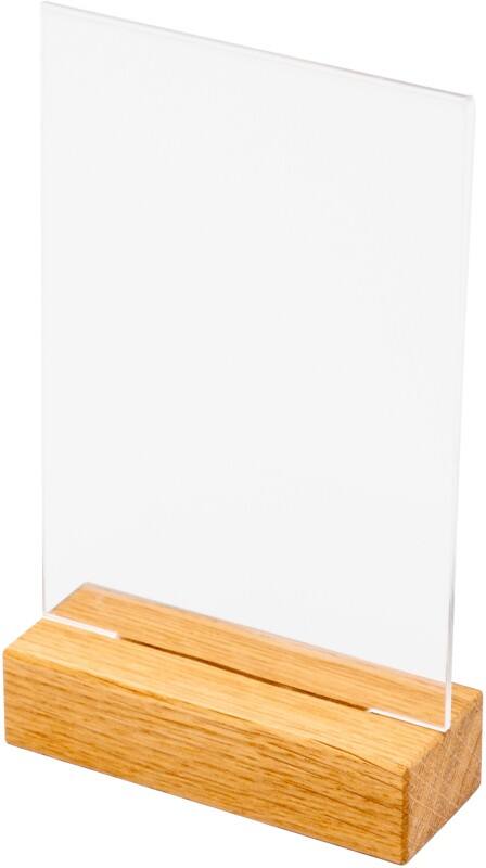 Porte-visuel SHOWDOWN A6 En forme de T 10,5 (l) x 4 (p) x 17,7 (h) cm Brun